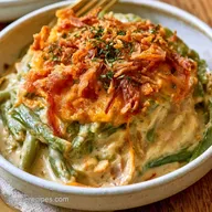 Old Fashioned Green Bean Casserole with French Beans