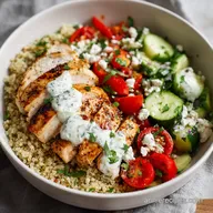 Healthy Meal Prep Quinoa Bowls: Mediterranean Chicken