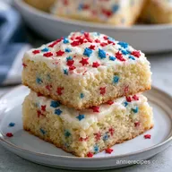 Patriotic Sugar Cookie Bars in 29 Minutes