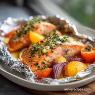 Simple Baked Salmon in Foil Packets