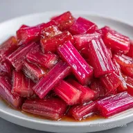Sweet Rhubarb Compote: Tart and Glossy