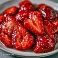 Sweetened Sliced Strawberries: Glossy and Juicy