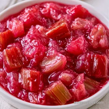 20-Minute Rhubarb Sauce Recipe Recipe Card