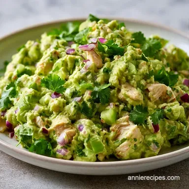 Avocado Chicken Salad in 15 Minutes Recipe Card