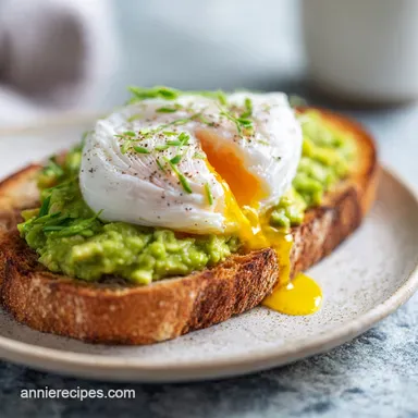 Avocado Egg Toast in 12 Minutes: Crispy Golden Sourdough Recipe Card