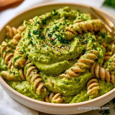 Avocado Toddler Pasta in 15 Minutes Recipe Card