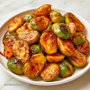 Balsamic Roasted Brussels Sprouts for 5 Recipe Card
