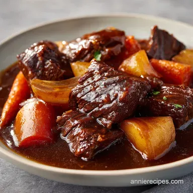 Beef Stew Classic One Pot Dinner for 8 Recipe Card