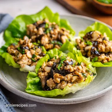 Lettuce Wraps in 20 Minutes Recipe Card