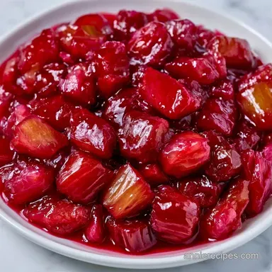Rhubarb Sauce for 32 Servings Recipe Card