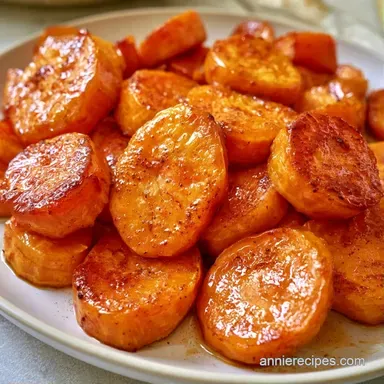 Candied Sweet Potatoes for 8 Servings Recipe Card