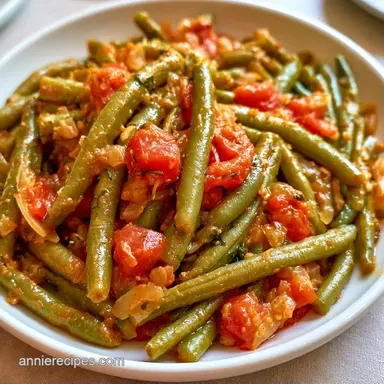 Canned Green Beans with Tomatoes for 4 Recipe Card