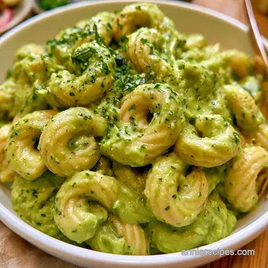 Creamy Avocado Pasta in 20 Minutes Recipe Card