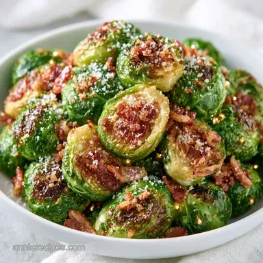 Crispy Brussels Sprouts Air Fryer Recipe Card