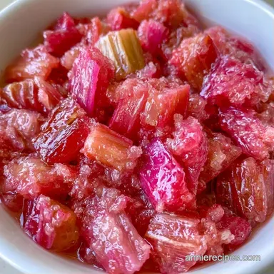 Rhubarb Compote in 25 Minutes Recipe Card