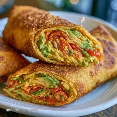 Avocado Egg Rolls in 20 Minutes Recipe Card