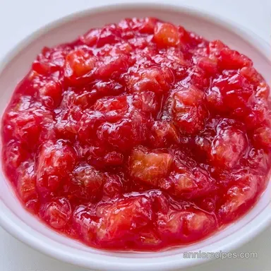 20-Minute Rhubarb Sauce Recipe Card