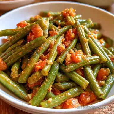 Mediterranean Canned Green Beans: 15 Min Recipe Card