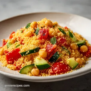 Couscous Salad with Chickpeas Recipe Card