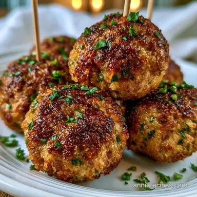 Beef Meatballs: Air Fryer Method Recipe Card
