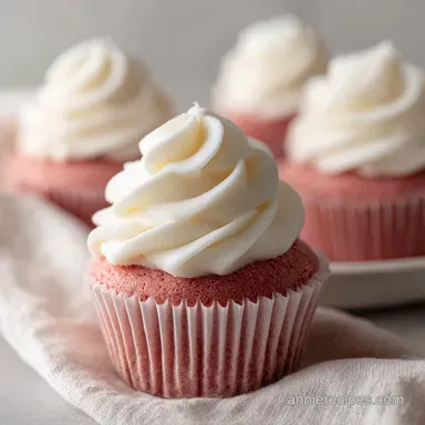 Pink Velvet Cupcakes in 40 Minutes Recipe Card