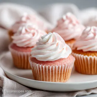 Pink Velvet Cupcakes in 40 Minutes