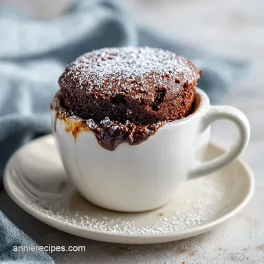 Quick 1Minute Microwave Mug Cake for 1 Serving