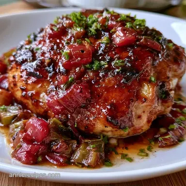 Rhubarb Chicken Sauce in 30 Minutes Recipe Card