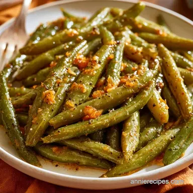 Saut&eacute;ed Canned Green Beans in 15 Minutes Recipe Card