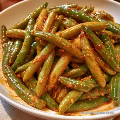 Sesame Soy Green Beans in 15 Minutes Recipe Card