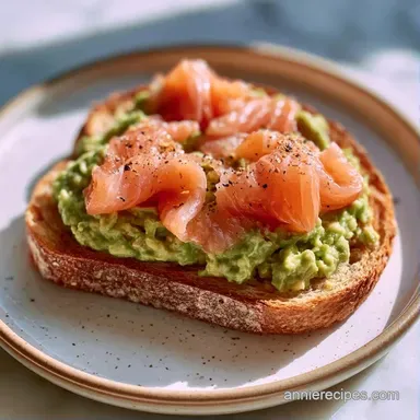 Smoked Salmon Avocado Toast in 15 Minutes Recipe Card