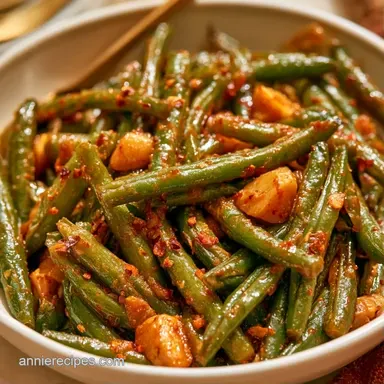 Soy Garlic Canned Green Beans for 4 Recipe Card