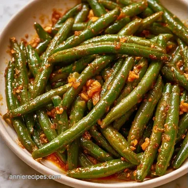 Spicy Soy Canned Green Beans: 15 Min Recipe Card