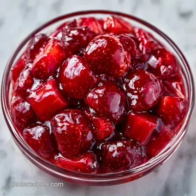 Strawberry Rhubarb Compote in 50 Minutes Recipe Card