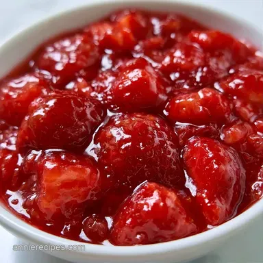 Strawberry Rhubarb Sauce in 25 Minutes Recipe Card