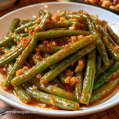Sugar Green Beans in 15 Minutes Recipe Card