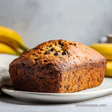 Super Moist Chocolate Chip Banana Bread Baked in 75 Minutes Recipe Card