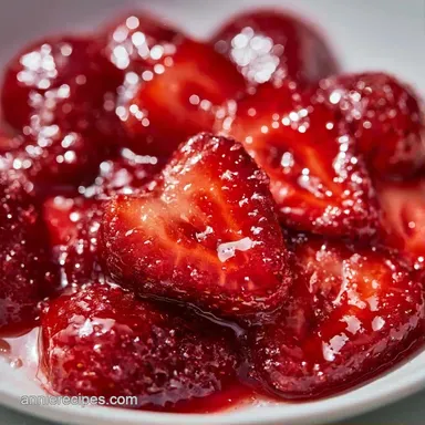 Sweetened Strawberries in 40 Minutes Recipe Card