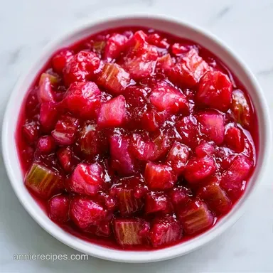 Tart Rhubarb Sauce Recipe in 35 Minutes Recipe Card