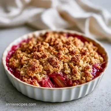 Amish Rhubarb with Rolled Oats Recipe Card