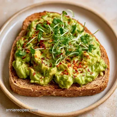 Vegetarian Avocado Sandwich in 15 Min Recipe Card