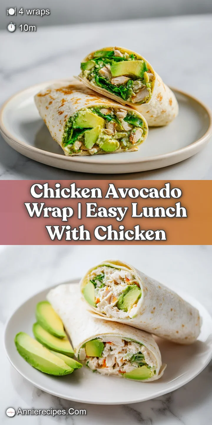 Close-up of a wrap showing creamy avocado, juicy chicken, and a drizzle of white sauce against crisp lettuce.