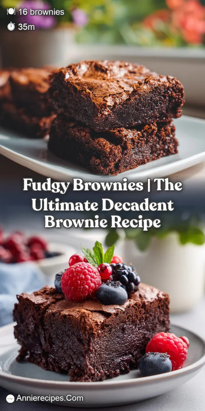 Close-up of a rich, dark chocolate brownie chunk with visible moist crumb and a glossy surface.