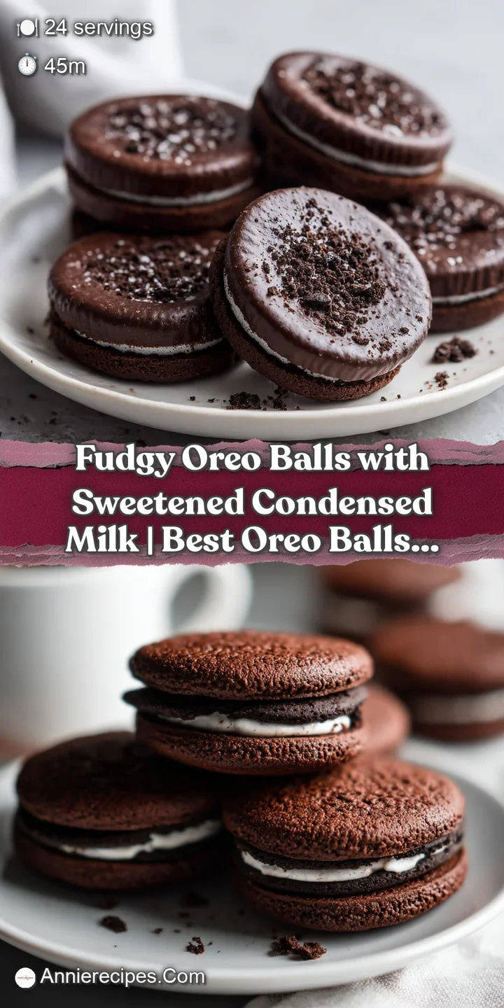 Close-up of a rich, dark Oreo ball revealing a dense, crumbly interior.