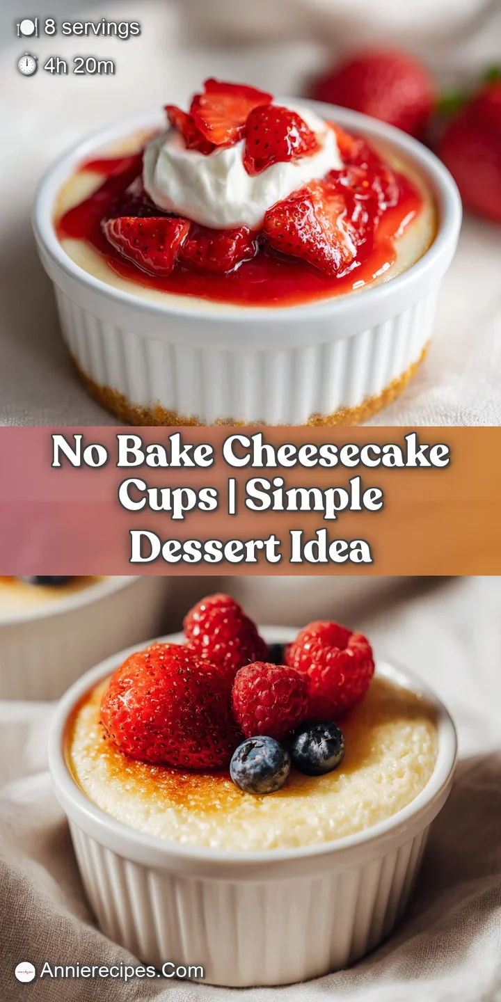 Close-up of a no-bake cheesecake cup showing its rich, creamy texture and bright fruit topping.