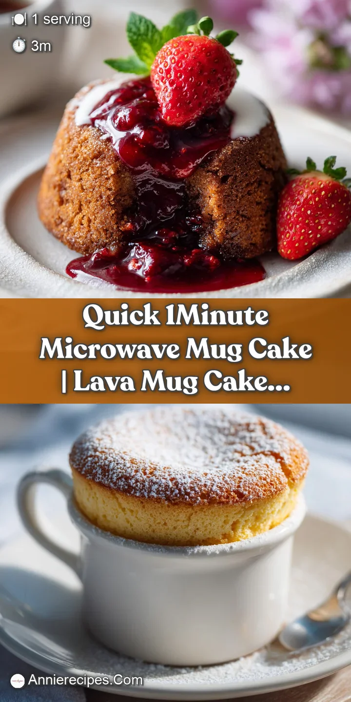 Close-up of a moist chocolate cake with a gooey center, ready to be devoured from a rustic mug.