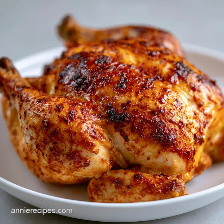 Perfectly seared golden poultry breast served alongside steamed asparagus and lemon wedges on a ceramic platter.