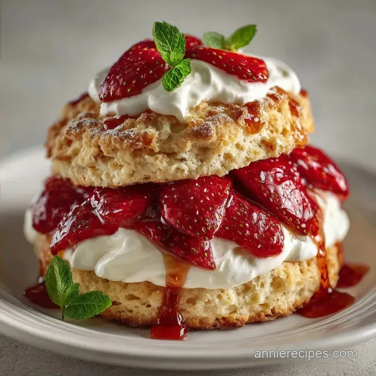 Authentic Strawberry Shortcake: Buttery and Flaky
