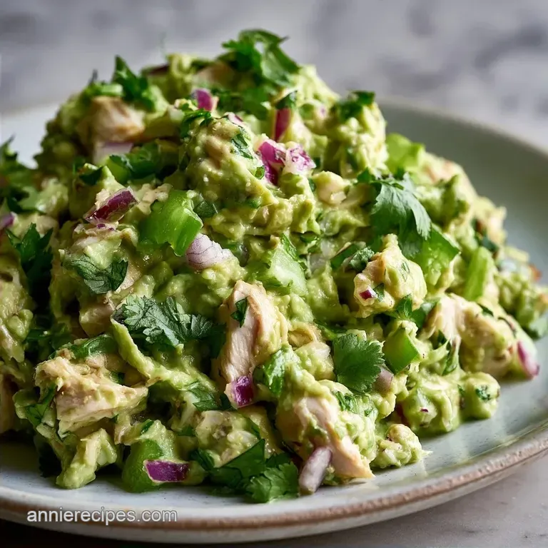 Avocado Chicken Salad: High Protein and Creamy