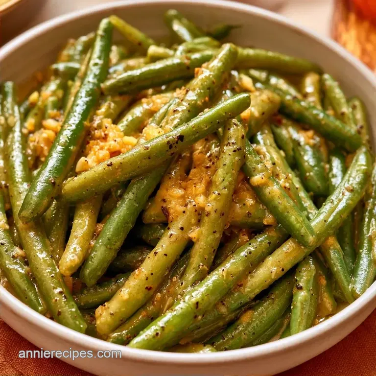 Buttery Canned Green Beans with Garlic